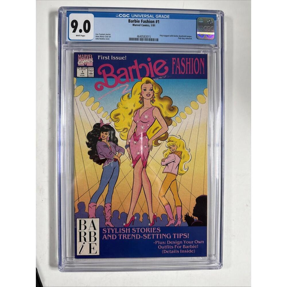 Barbie Fashion #1 1991 Marvel CGC 9.0  White